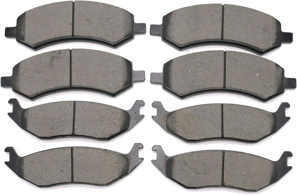 CCTECHMASS front and rear brake pads kit, 8pcs, for quieter braking.