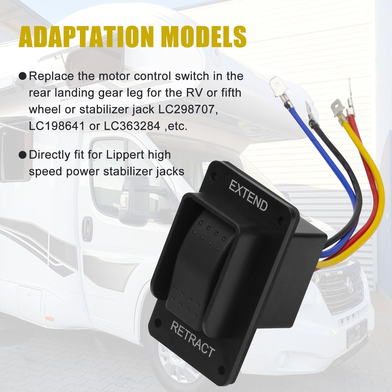 CCTP installation-ready switch connects directly to RV motor.
