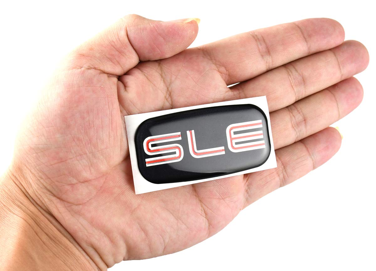 CDD SLE emblems 3D chrome-red, high-quality materials for lasting performance.