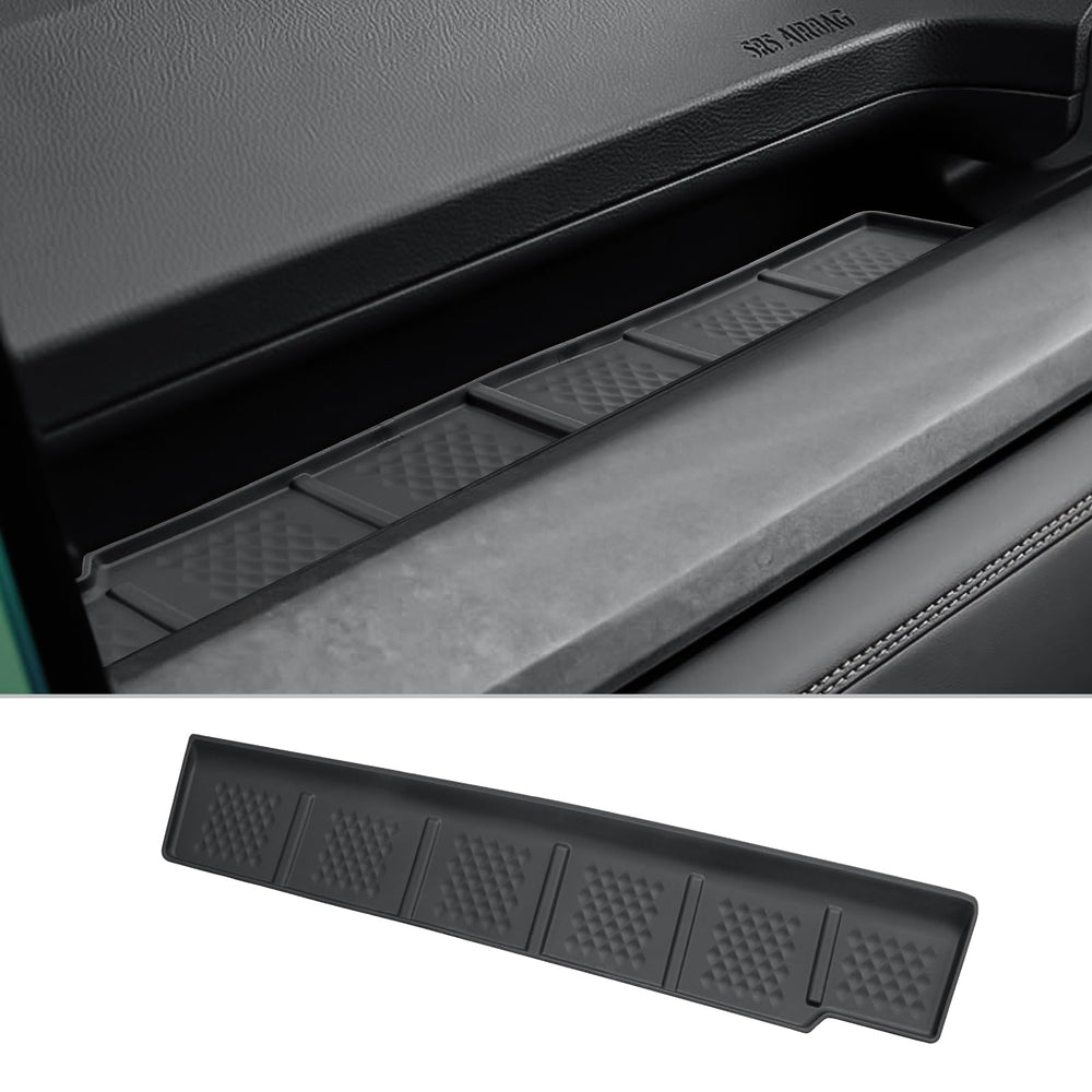 CDEFG console organizer front-passenger keeps items accessible and tidy.