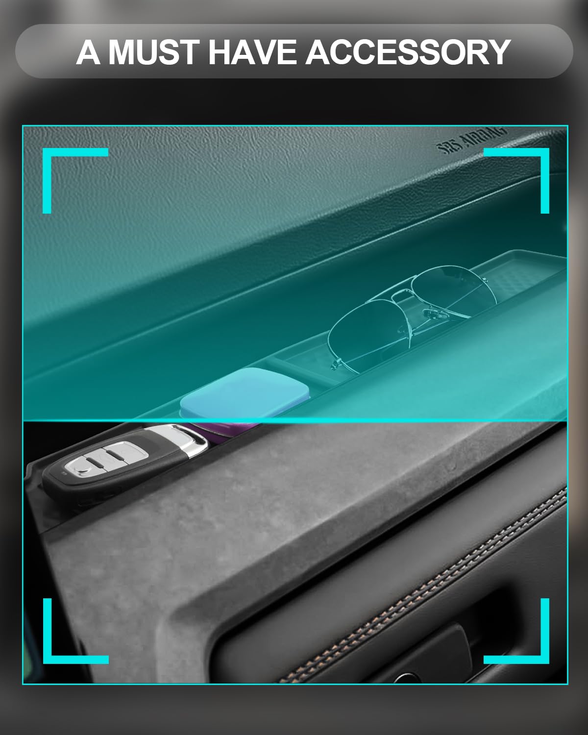 CDEFG interior organizer enhances order without altering cabin aesthetics.