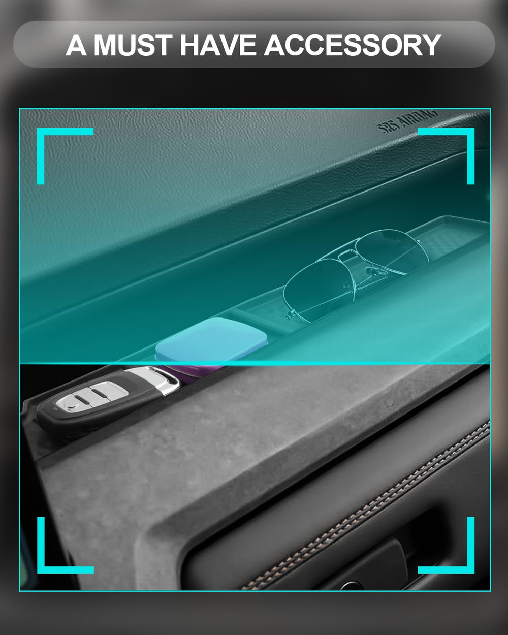 CDEFG interior organizer enhances order without altering cabin aesthetics.