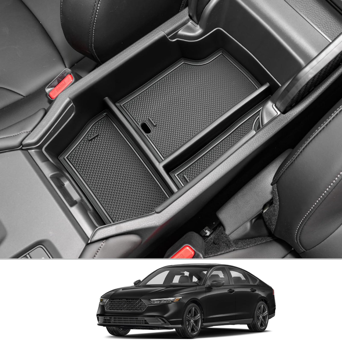 CDEFG center console organizer for Honda Accord fits 2023-2026 to keep essentials within reach