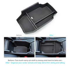 CDEFG Accord console tray with non-slip mats prevents items from sliding during drives