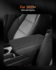 CDEFG center console cover for Equinox 2025 top view highlights precise molding.