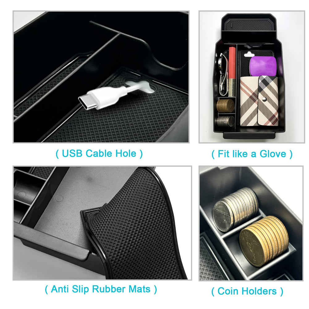 CDEFG CX-50 armrest organizer keeps small items accessible during drives.