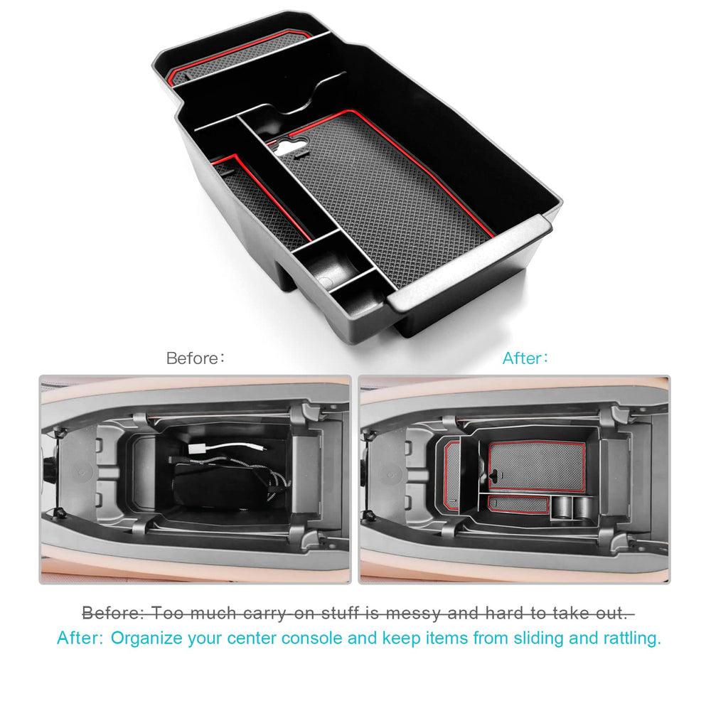 CDEFG CX-50 tray top-down view highlighting compact storage area