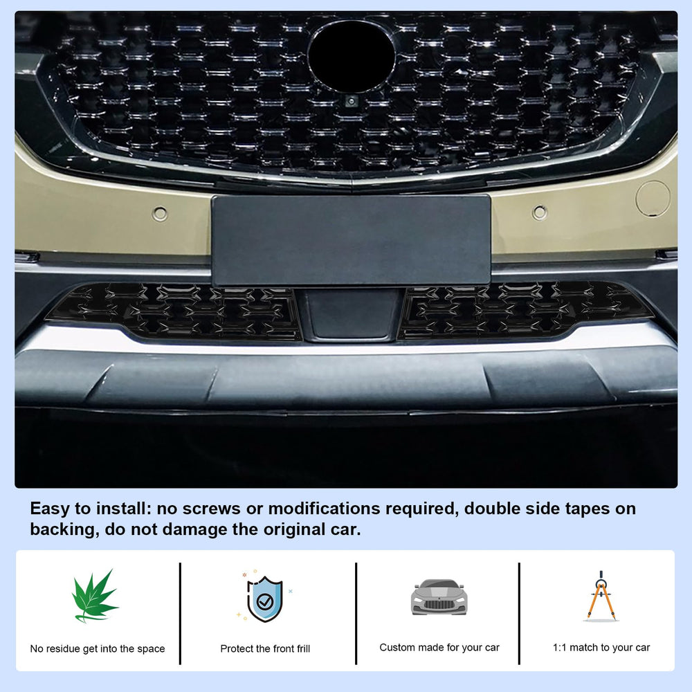 CDEFG CX50 front grill mesh inserts with double-sided tape for easy installation