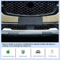 CDEFG CX50 front grill mesh inserts with double-sided tape for easy installation