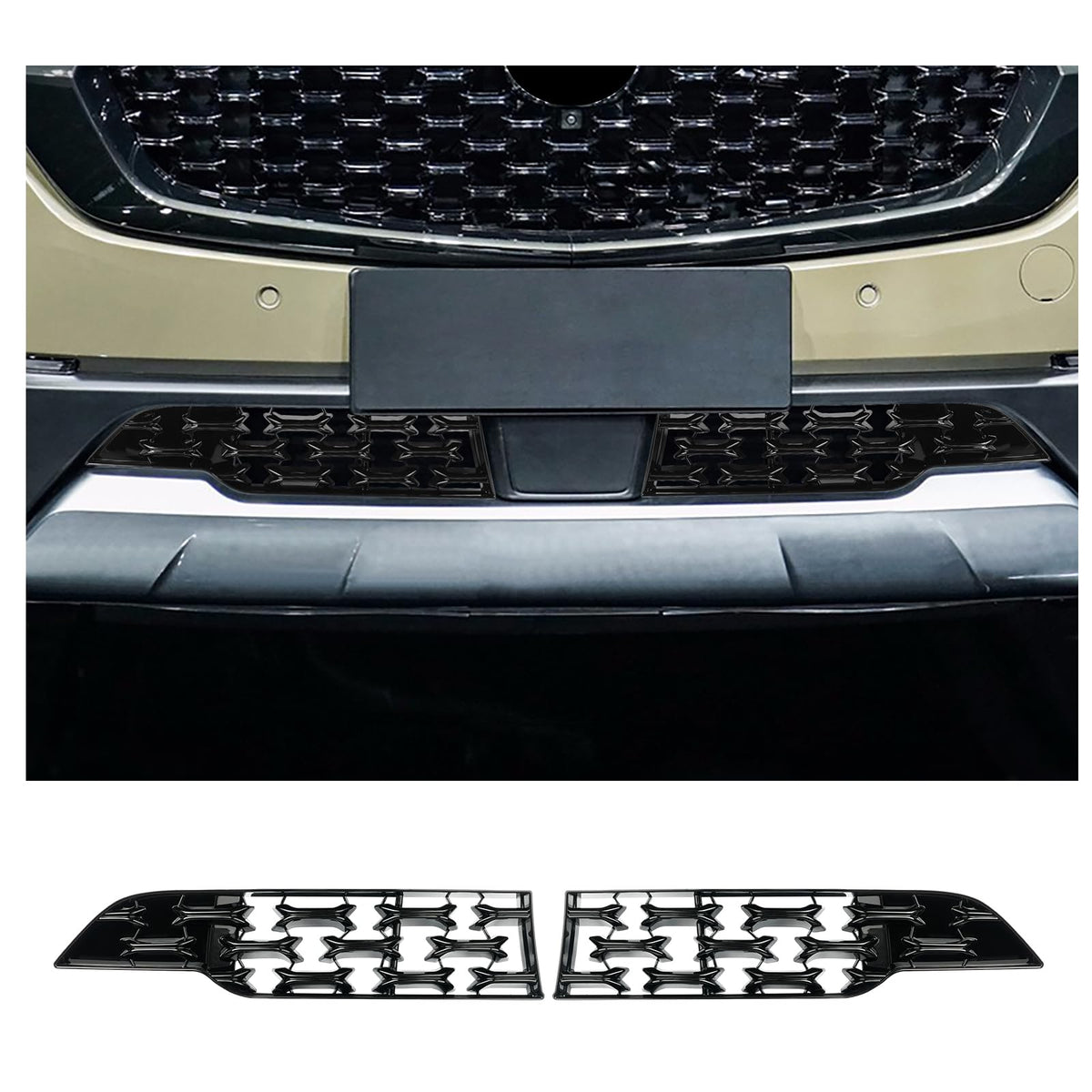 CDEFG CX50 front grill mesh inserts left side for durable protection and style