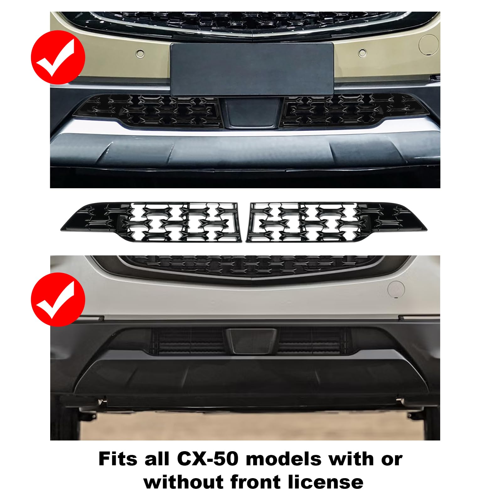 CDEFG CX50 front grill mesh inserts right side protect engine and enhance symmetry