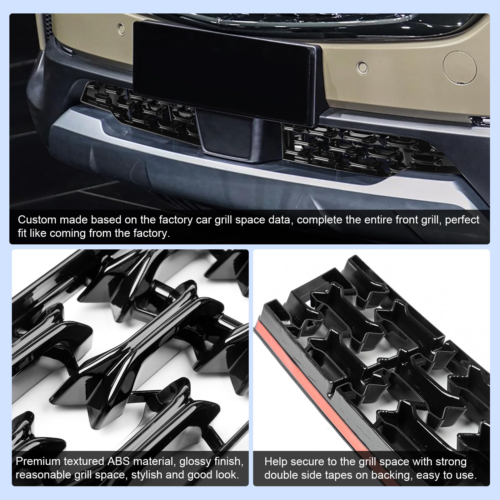 CDEFG CX50 front grill mesh inserts two-piece pack for complete fit on CX-50