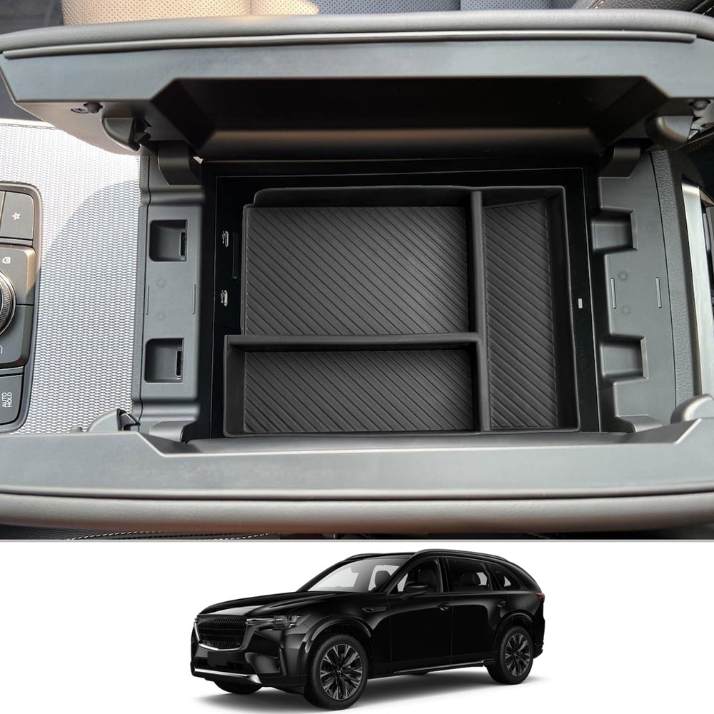 CDEFG CX-90/CX-70 center console organizer tray keeps essentials within easy reach
