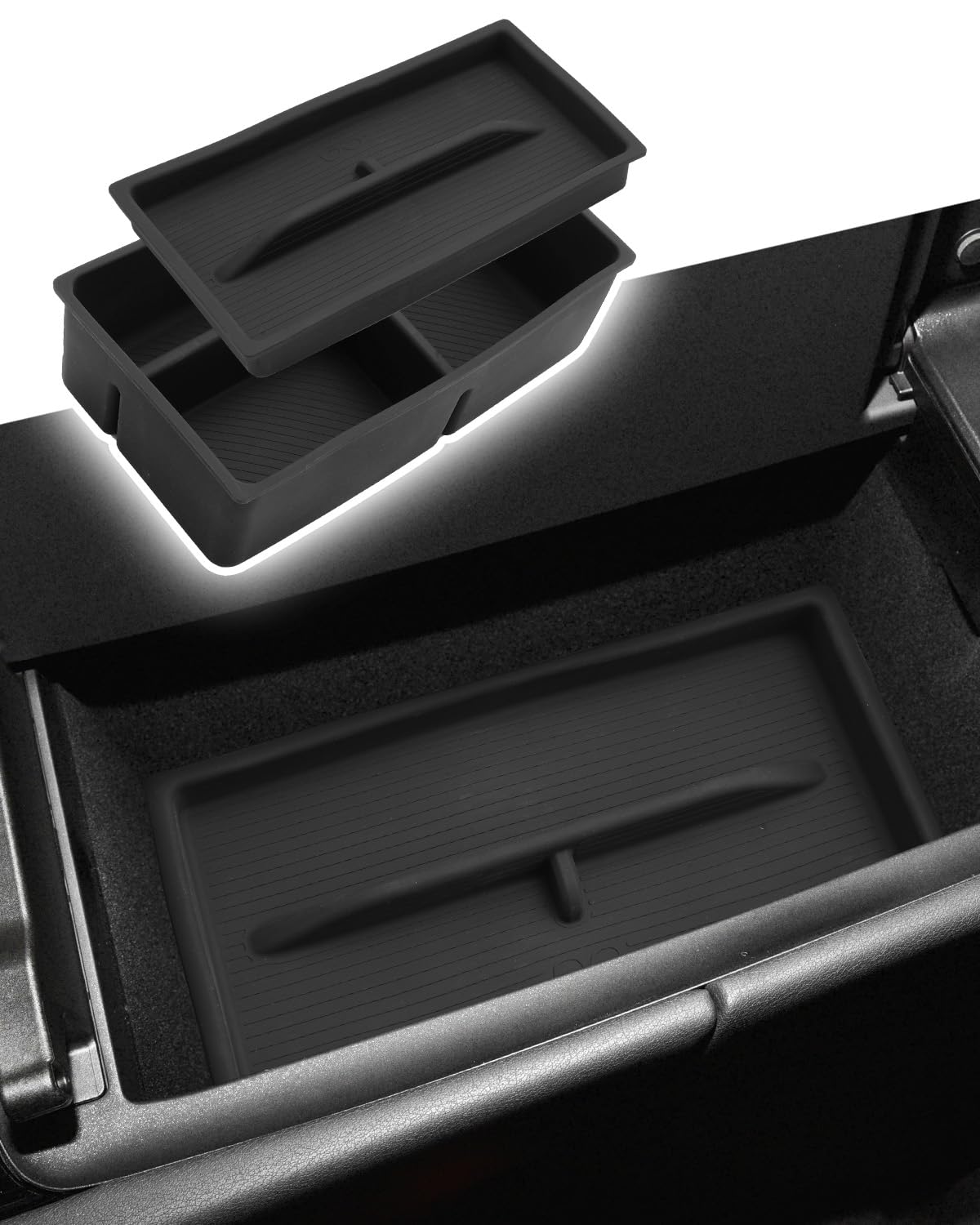 CDEFG dual-layer center console tray for Lexus RX-350 enhances organization and quick access