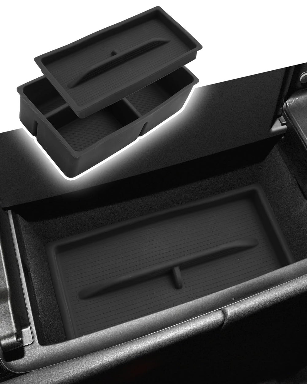 CDEFG dual-layer center console tray for Lexus RX-350 enhances organization and quick access