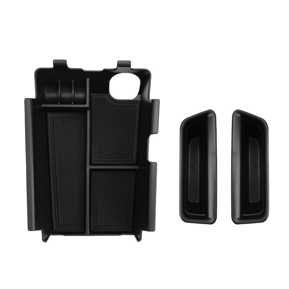 CDEFG Mustang center console tray keeps small items organized during daily drives.