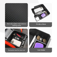 CDEFG Ranger center-console organizer tray non-slip mats keep items secure