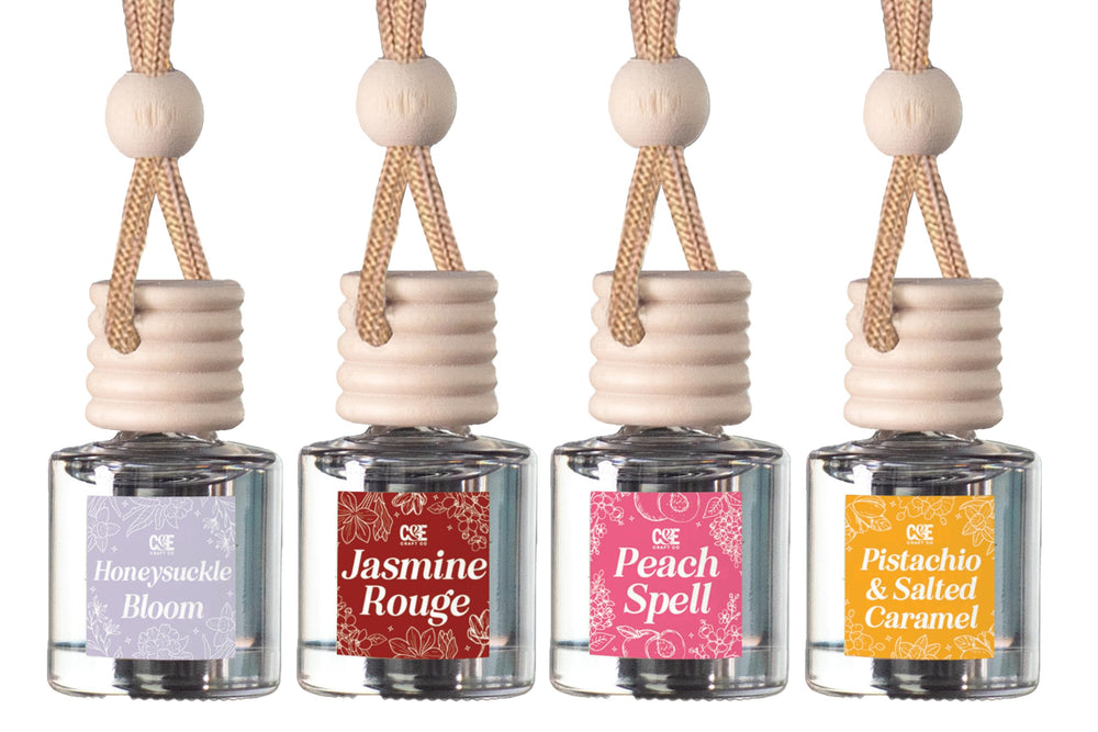 CE Craft hanging car air freshener on rearview mirror for a fresh ride