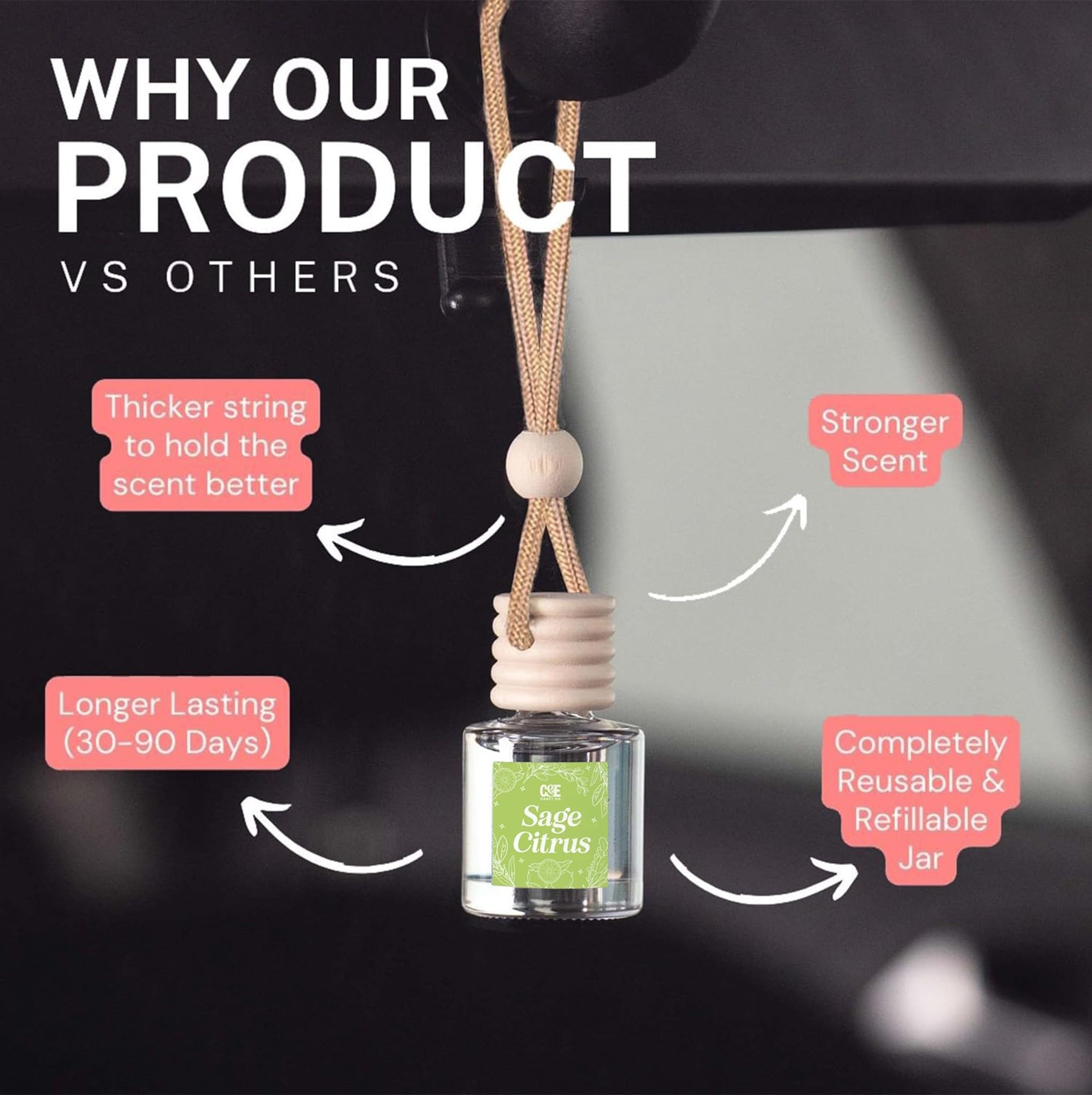 CE CRAFT long-lasting fragrance illustrated by 30-90 days window