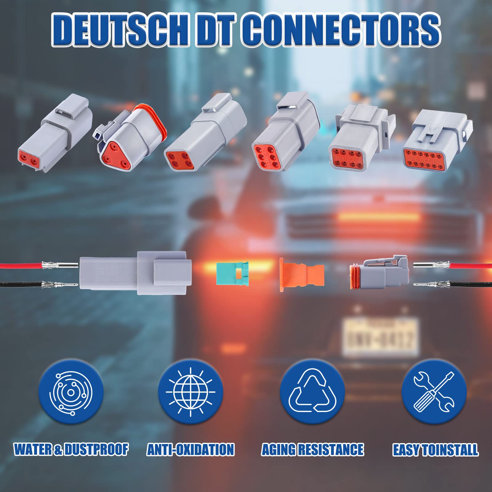 Cedolio Deutsch DT seal plugs protect unused ports from moisture