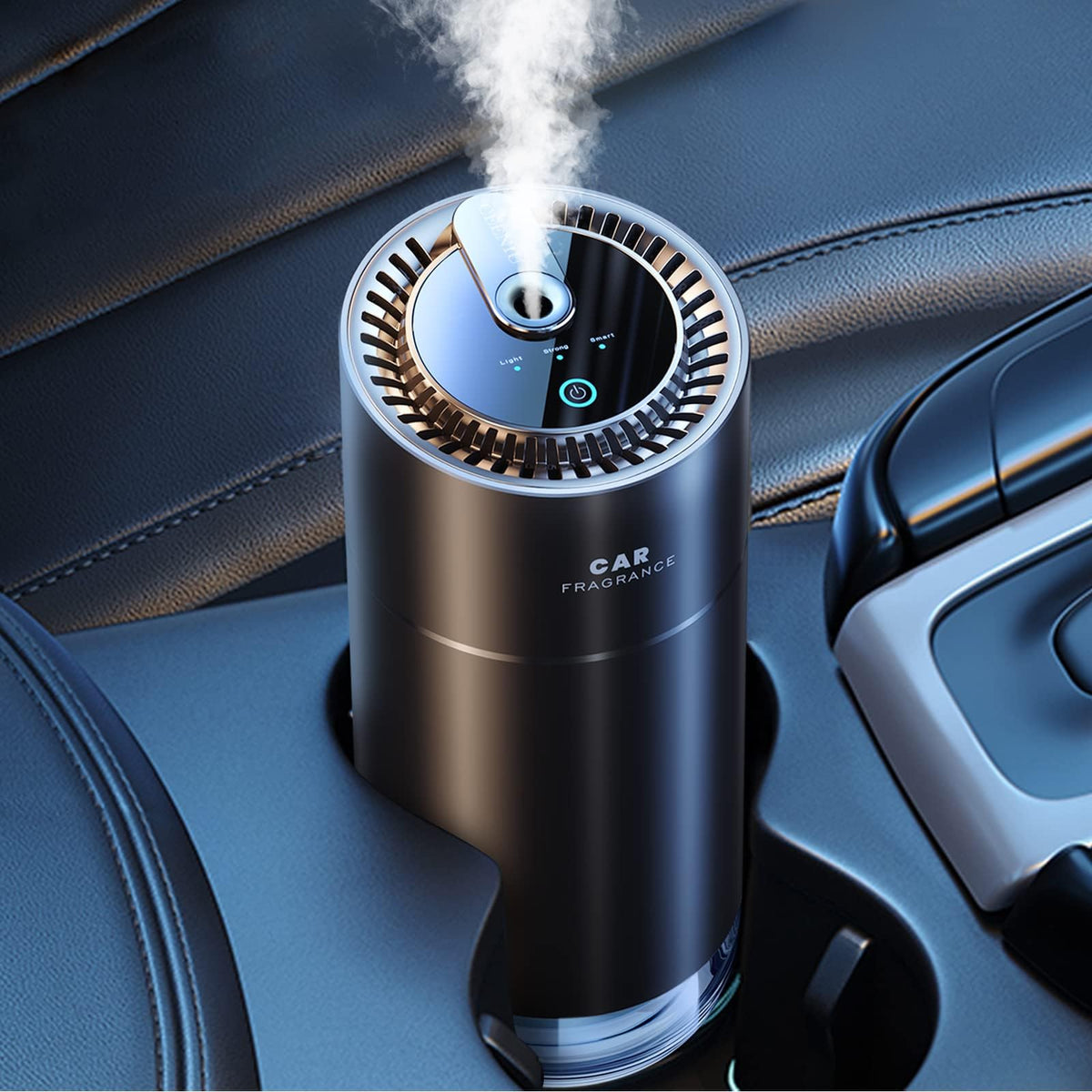 Ceeniu smart car air freshener with ultrasonic mist for vibrant cabin scent.