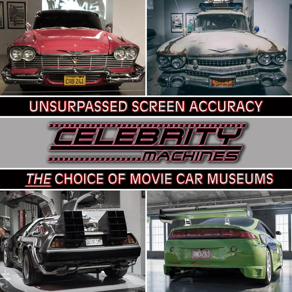 Celebrity Machines wall display idea enhances garages, offices, and entertainment spaces.