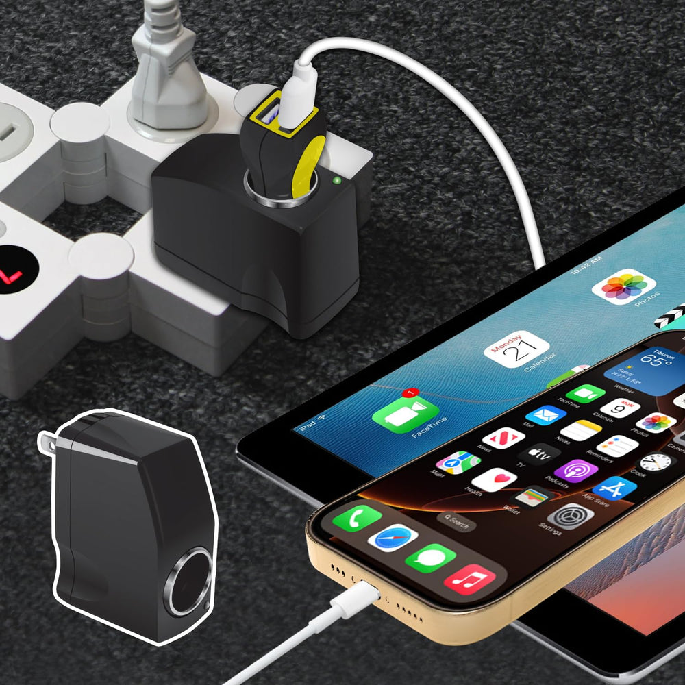 Cellet portable travel power converter ready for packing