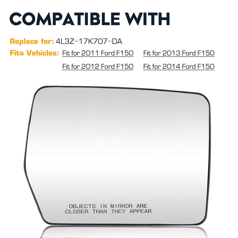 Cenfeild fitment guide for 2011-2014 Ford F-150 passenger mirror.