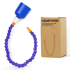 CENFORGE 25.6-inch flexible funnel reaching tight engine bays for precise fluid transfer