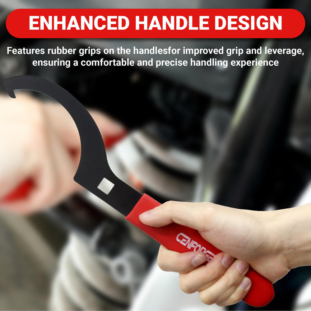 CENFORGE black powder coating protects against rust and oil in garage and workshop.