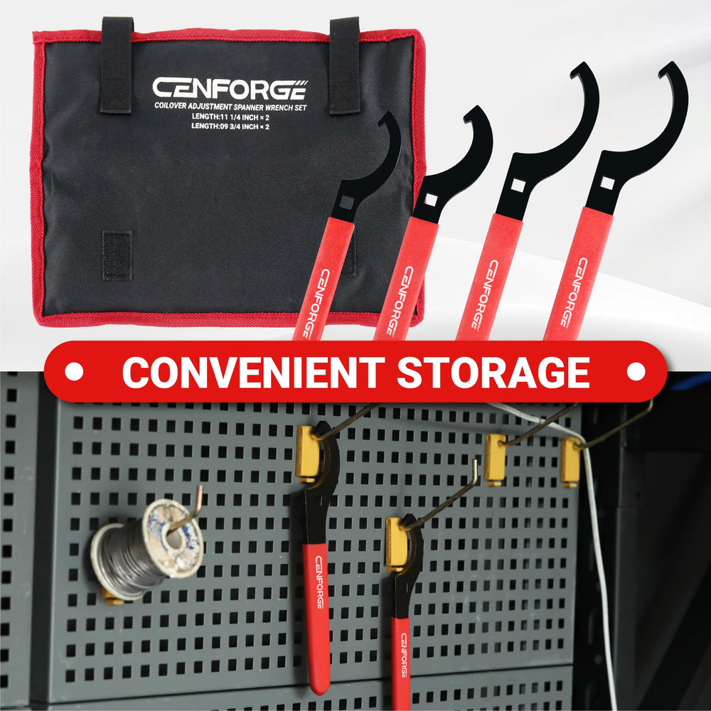 CENFORGE canvas roll storage keeps wrenches organized and portable.