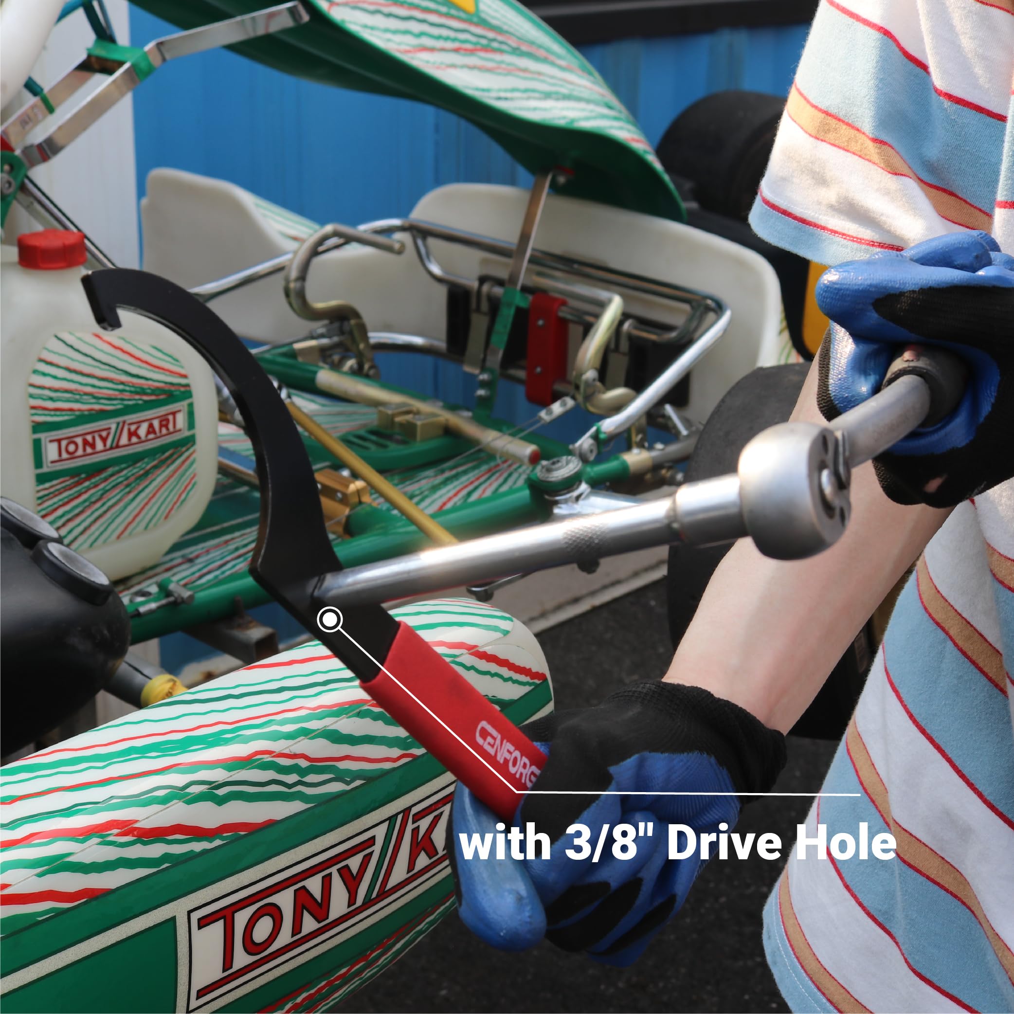 CENFORGE heavy-duty carbon steel construction resists bending for repeated professional use.