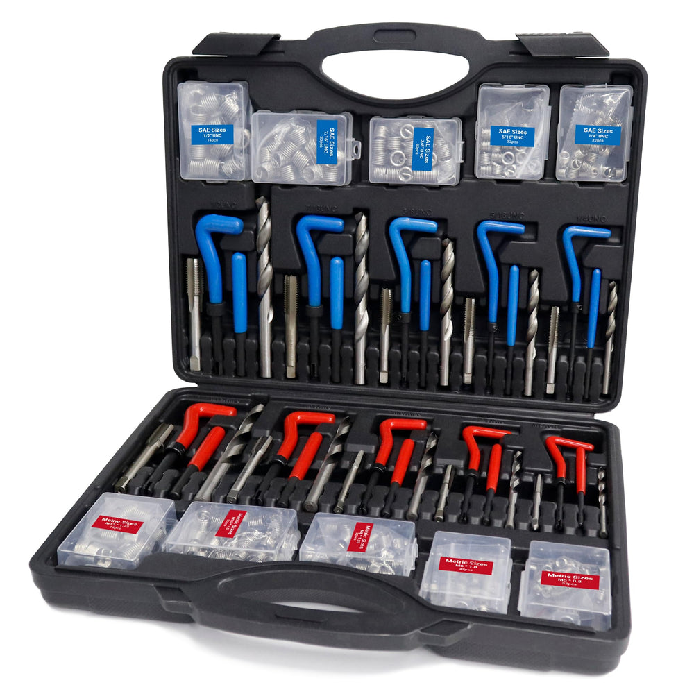 CENFORGE Helicoil kit case with 320 pieces ideal for quick field repairs