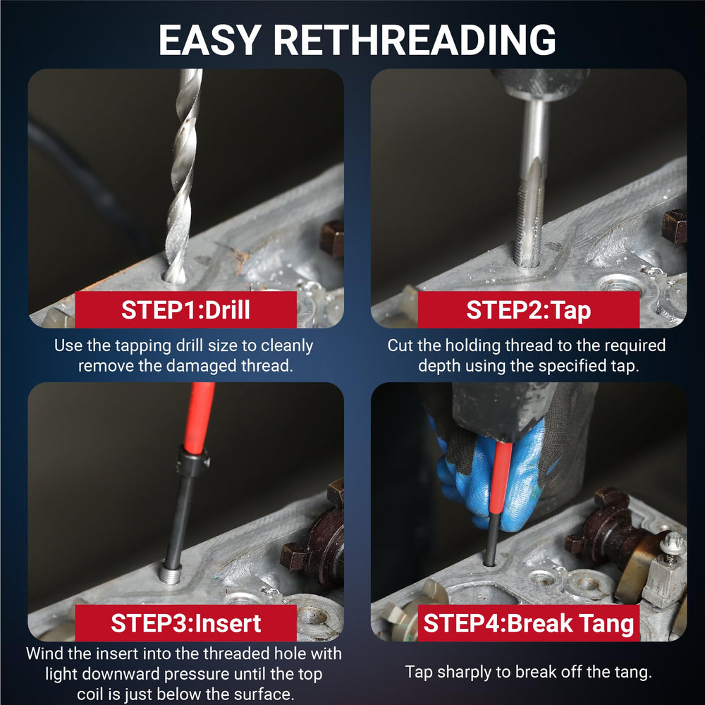 On-site repair setup for efficient threading work