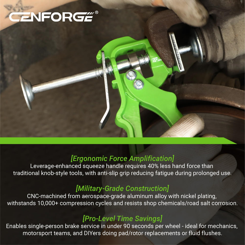 CENFORGE Speedy enables fast pistons retreat for smoother pad installation.