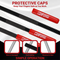 CENFORGE ergonomic handles and caps improve grip and safe handling.