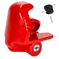 Cenipar red universal hitch lock fits 1-7/8 inch couplers for secure camping trips.