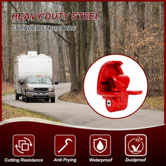 Cenipar universal 2-inch hitch lock with adjustable fit.