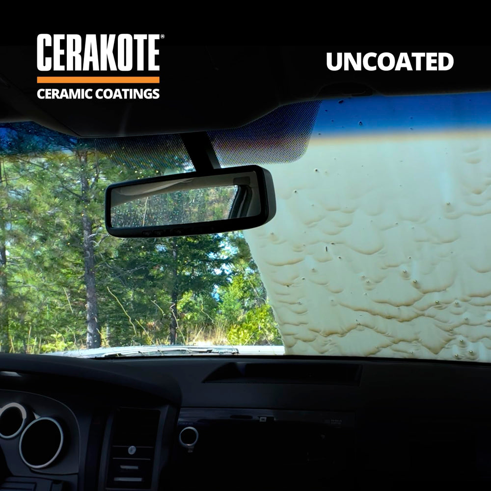 CERAKOTE Durable glass coating provides long-lasting protection on automotive glass.