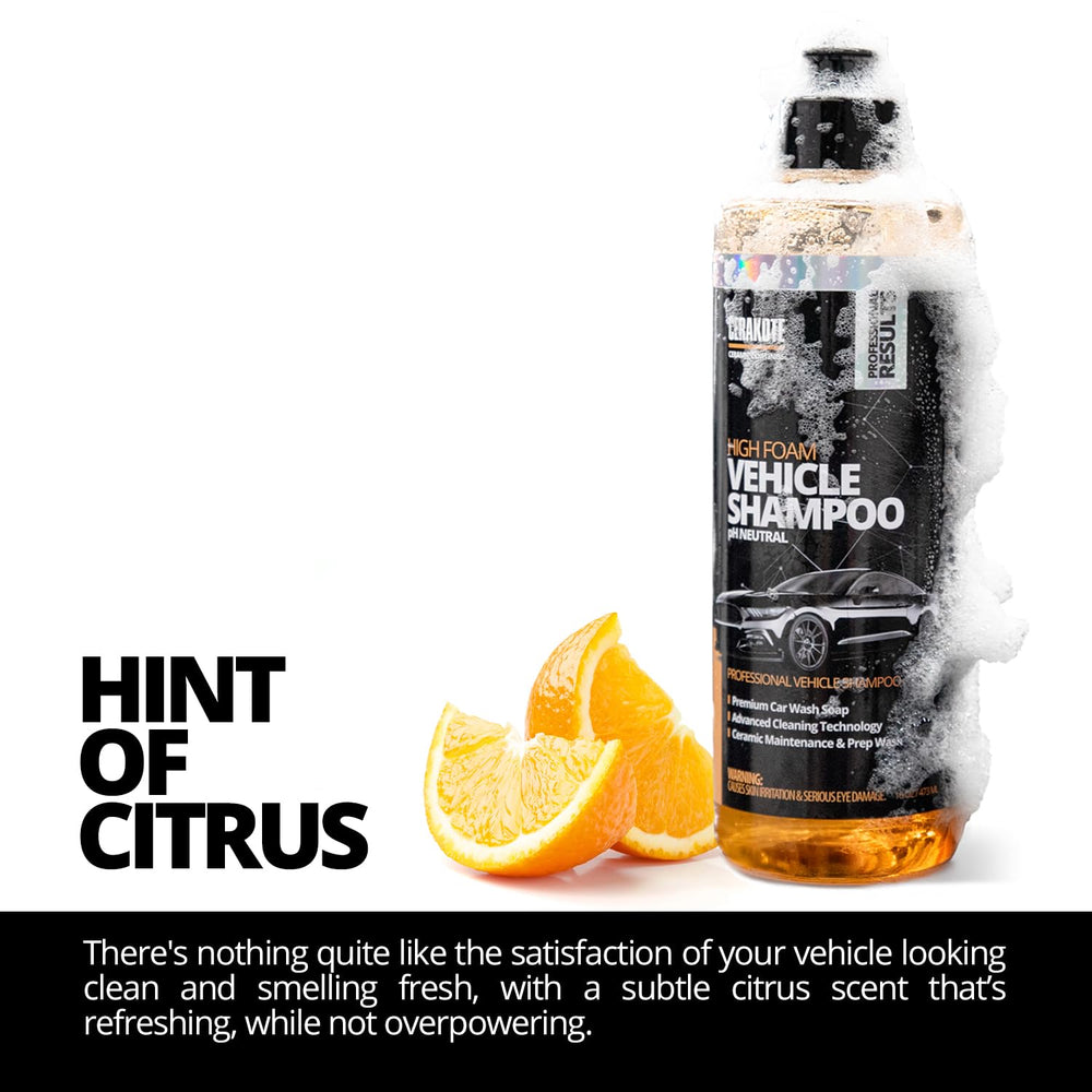 CERAKOTE High Foam Vehicle Shampoo’s pH-neutral formula is ceramic-safe