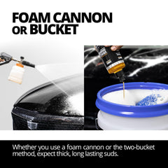 Pouring CERAKOTE High Foam Vehicle Shampoo for easy application