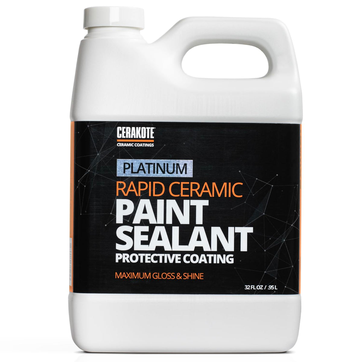 CERAKOTE Rapid ceramic paint sealant bottle enables easy, fast application for durable gloss.