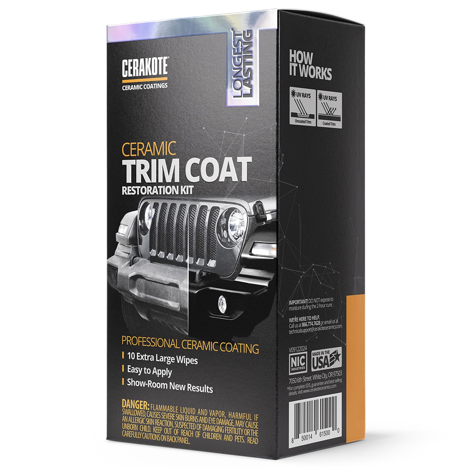 CERAKOTE trim coat wipes in action for easy, mess-free application