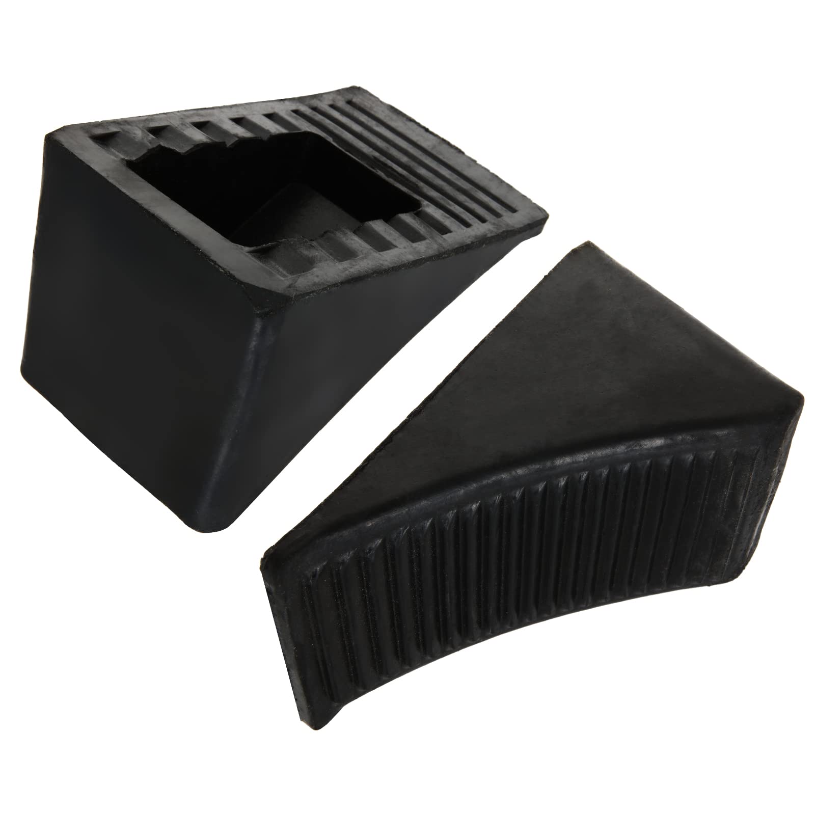 CertBuy triangular wheel chocks improve stability when parked.