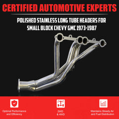 Certified Automotive Experts header requires Accel plugs for proper clearance.