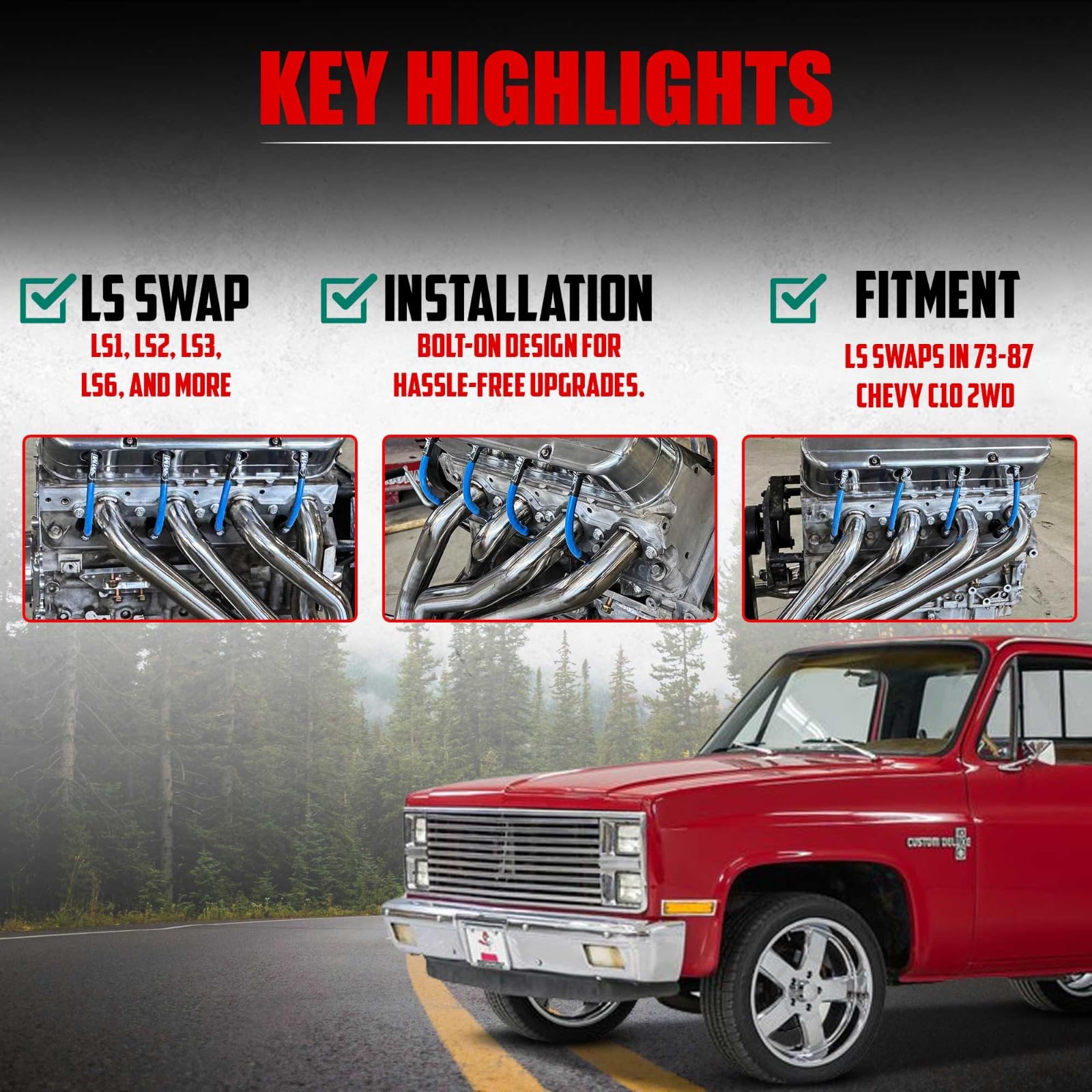 Certified Automotive Experts 304 stainless steel headers resisting corrosion