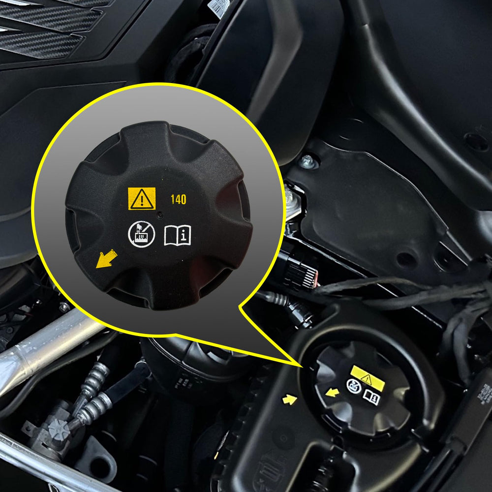 CEYHTLY radiator cap side view highlights pressure-relief feature for consistent coolant pressure