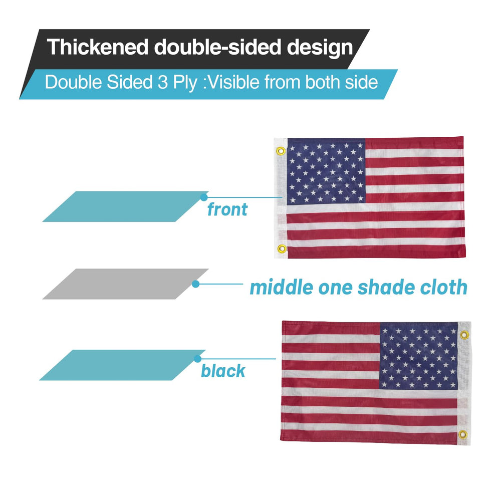 cezelux boat flag 12x18 marine-grade for steady watercraft visibility