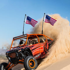 cezelux offroad flag 12x18 whip-light ready for rugged rides