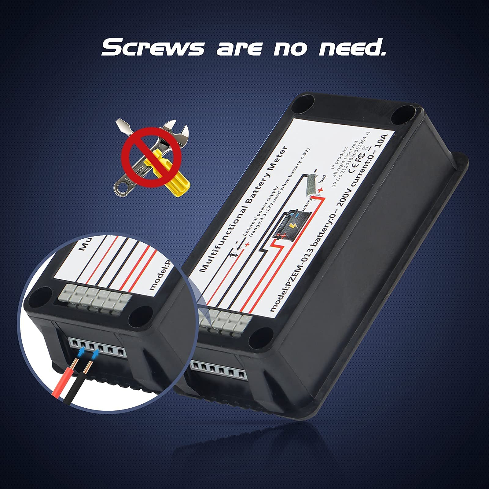 CGELE DC monitor presents nine parameters at a glance